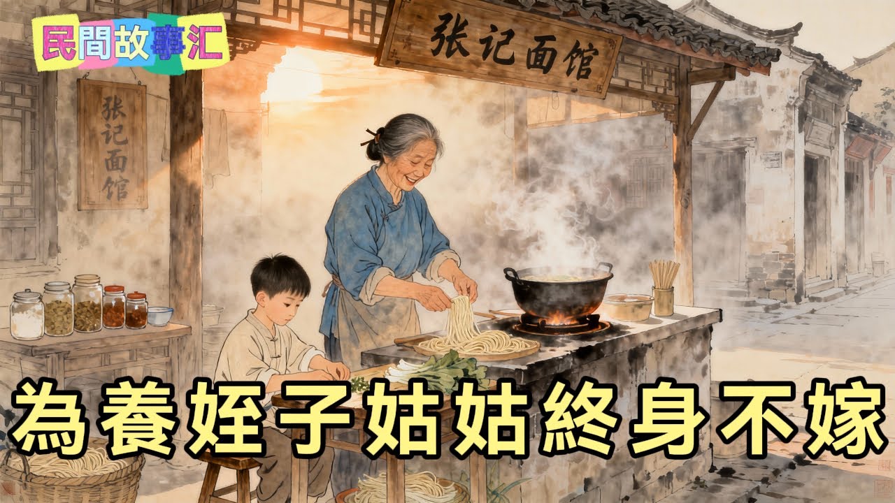姑姑為養侄兒終身未嫁，苦守面攤8年，竟在挪動祖傳罈子時發現驚天秘密，一夜翻身！老話說得好，好人會有好報「民間故事匯」#民間故事