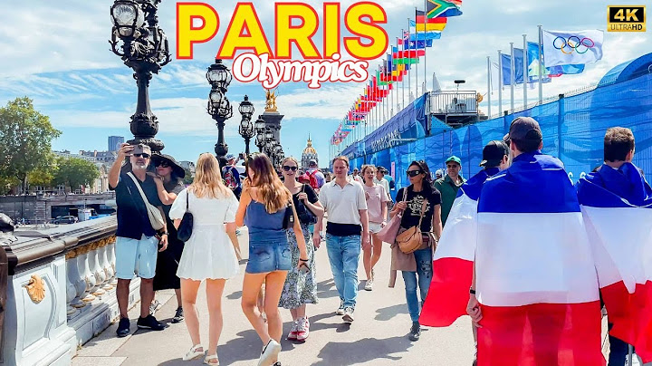 Paris, France 🇫🇷 - Paris Olympics 2024, Paris 4K Walk During the Jeux Olympiques