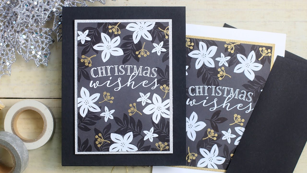 Heat Embossing with Be Merry Florals - YouTube