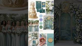 Wedding Color Palette Mood Board. Wedding Decorations Inspiration