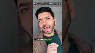 🧠 C++ Interview Question: What is vtable? #coding #programming #interview #techshorts #shorts #job