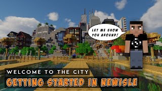 Welcome to Newisle! | Your Starting Guide | Minecraft Modern City Map screenshot 5