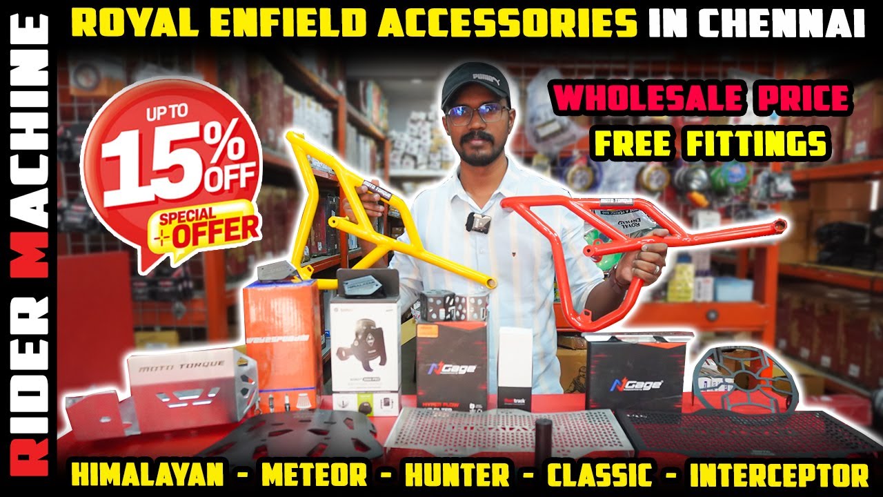 Royal Enfield Accessories in Chennai || FREE Fittings || Wholesale Price || New Royal Enterprises