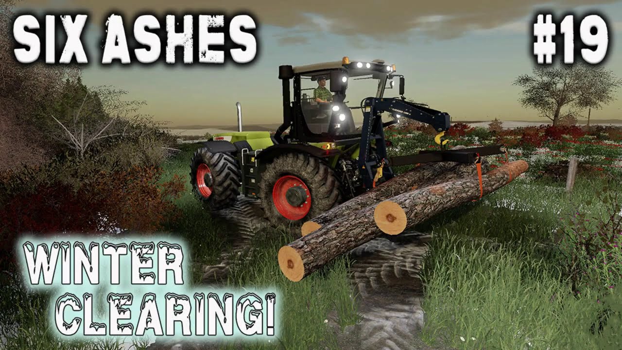 SIX ASHES #19 / WINTER CLEARING / Farming Simulator 19 PS4 Let's Play FS19.