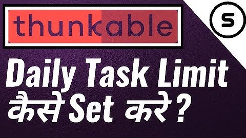 Daily Task limit in Earning app | Do Anything Once Hour/Day | Thunkable tutorial in hindi |