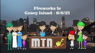 Fireworks in Coney Island - 8/6/21