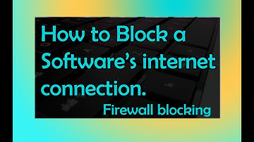 How to block a software