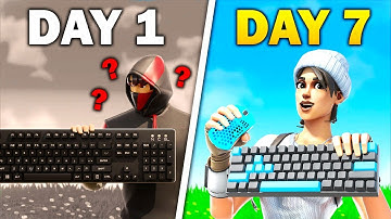 My 1 Week Controller To Keyboard and Mouse Progression (Fortnite)