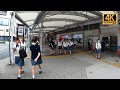 Many Japanese school girls in morning. Tokyo. | Walk Japan 2021［4K］