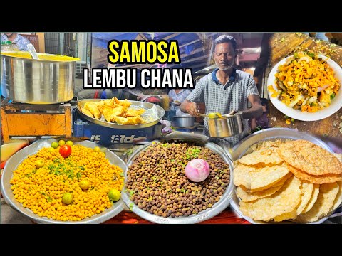 Balangir Samosa Lembu Chana Chaat Recipe | Balangir Street Food 