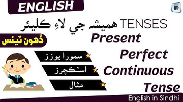 Present Perfect Continuous Tense explained in Sindhi | Tenses | English in Sindhi