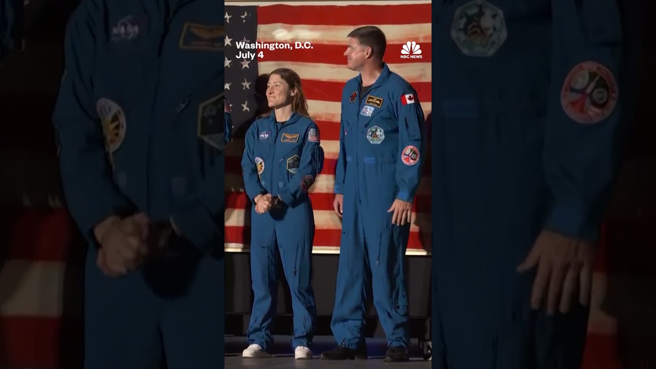 Trump brings out Artemis II crew to celebrate America’s 250th