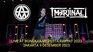 MARJINAL live at Bongkaaar! Pesta Rakyat 2023 Senayan Jakarta 9 des 2023