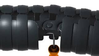 triflex® TRE B multi axis cable carrier assembly