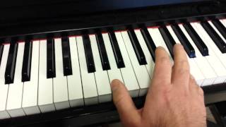 Ascending and descending C scale pattern C-G