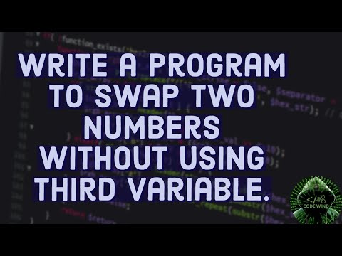 Program to swap two numbers without using third variable using C