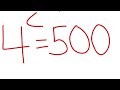 USA 🇺🇸 CAN YOU SOLVE THIS EXPONENTIAL EQUATION? 4 ^C = 500