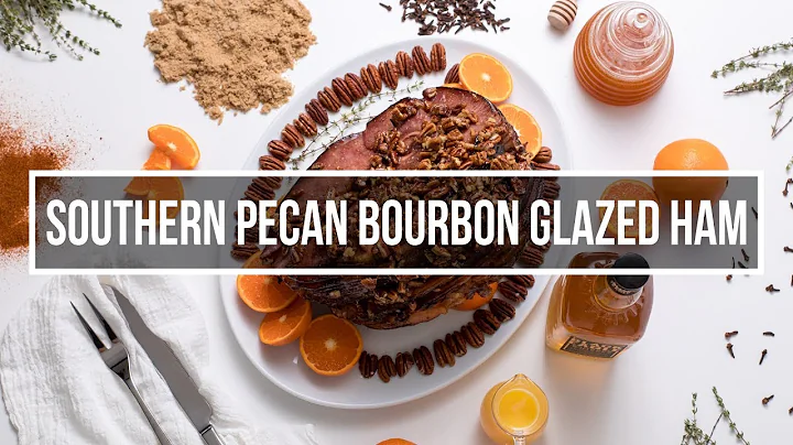 Southern pecan bourbon glazed ham