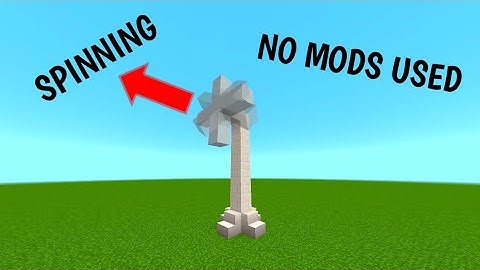I BUILT A WORKING WINDMILL USING COMMAND BLOCK