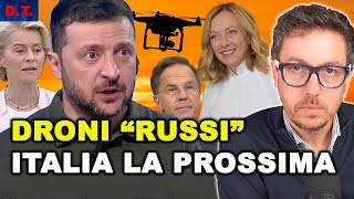 ZELENSKY: ITALIA PROSSIMO OBIETTIVO DEI DRONI "RUSSI" | ELEZIONI MOLDOVA: INGERENZE RUSSE