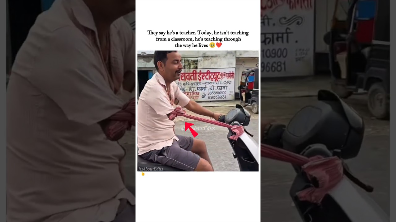 they say he's a teacher 🥺❤️ taught us courage #shorts #shortsfeed #viral #viralvideo