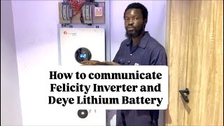 How to communicate Deye lithium battery with Felicity hybrid inverter