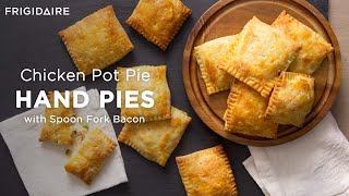 Chicken Pot Pie Hand Pies With Spoon Fork Bacon