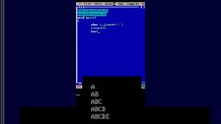 Alphabet pattern part - 11 in C programming #viral #trending #shorts