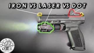 Iron Sights vs Green Dot vs Laser  Pro's Con's & Considerations??