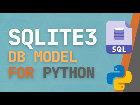 This SQLite Database Model is Easy and Ready for your Python Projects!