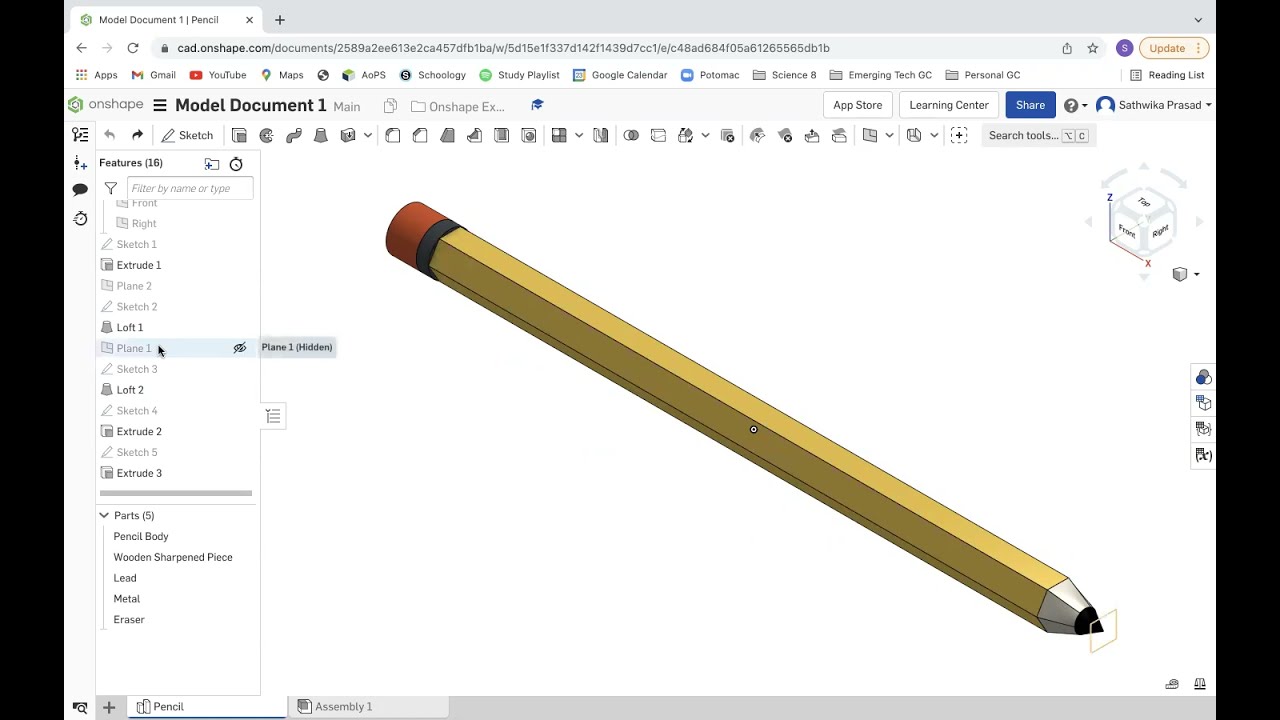 The Parts Of Wooden Pencil