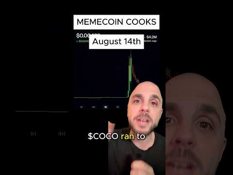Major Memecoin Launches | August 14th  #memecoins #crypto #trading
