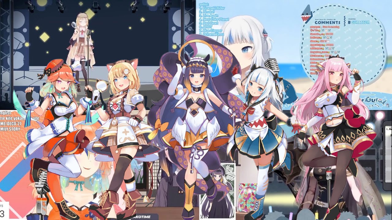 Hololive English sings Shiny Smily Story by hololive IDOL PROJECT