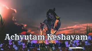 Achyutam Keshavam Krishna Damodaram | [Slowed Reverb] Lofi