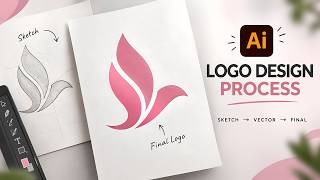 Designing a Modern Abstract Logo in Adobe Illustrator | Logo Design Process screenshot 1