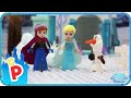 ♥ LEGO Disney FROZEN Elsa and Anna watch Olaf Fall in Love ♥