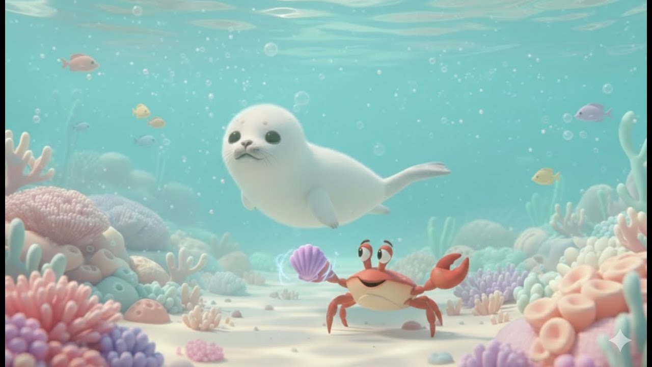 Piko’s Glow Shell Discovery | Soft & Relaxing Underwater Story | 
