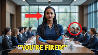 They Mocked the Black Cleaning Lady—Until She Fired the CEO in Front of Everyone