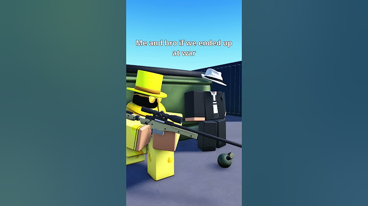 Me and bro at war | Roblox Animation