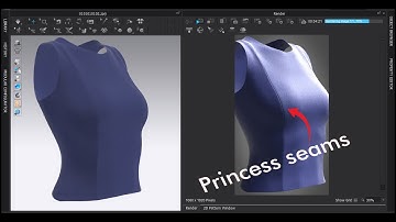How to make Princess seams in Marvelous Designer / Clo3D
