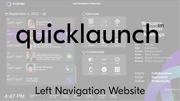 Quicklaunch Left Navigation Website Feature