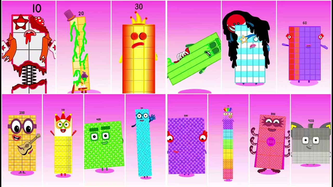 Incredibox Numberblocks 10 to 60 VS 200 to 900 | Compilation Incredibo 