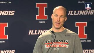 @IlliniMBB Coach John Groce Press Conference 1/15/16