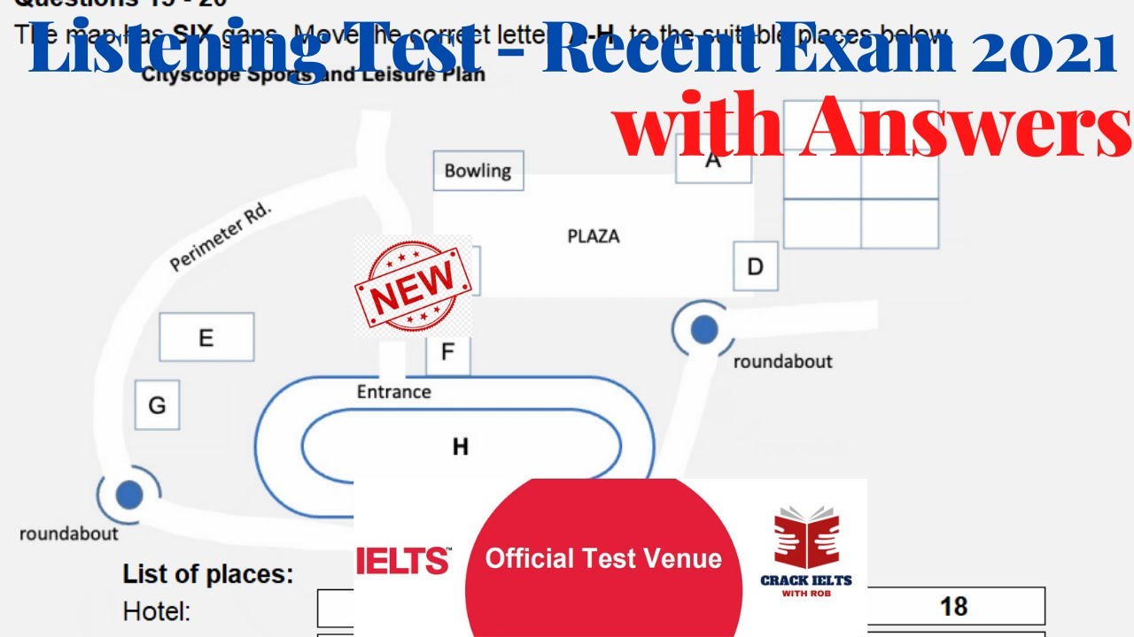 IELTS LISTENING ACTUAL TEST WITH ANSWERS | 21.09.2021