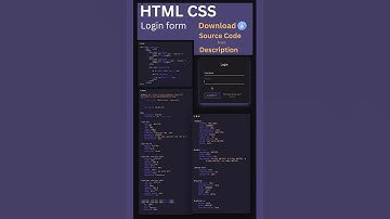 Animated Html5 CSS Login Form  hover effects #shorts | with source code