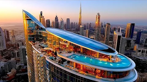 Inside Dubai’s $100M Futuristic Penthouse | Infinity Pool, Private Spa & Iconic Skyline Views