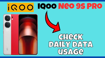 iQOO Neo 9s Pro Check Wifi and Data Usage || Data usage setting || How to check daily data usage