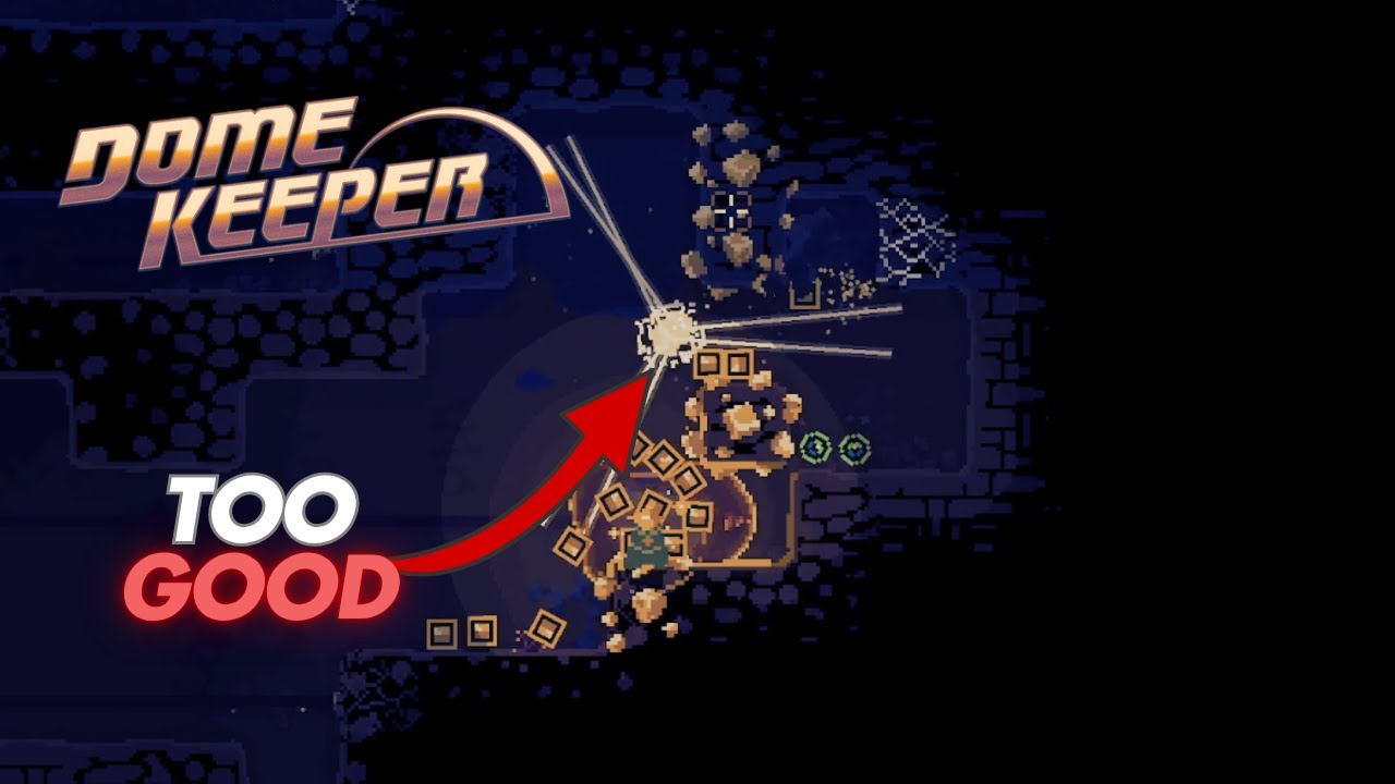 Side-driller action gone wrong? – Dome Keeper