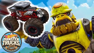 Crushzilla Enters the Crush Yard  + More Cartoons for Kids | Hot Wheels