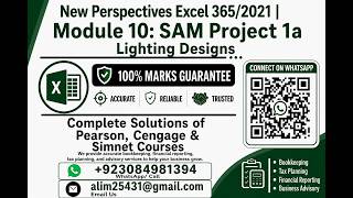 New Perspectives Excel 365/2021 | Module 10: SAM Project 1a Lighting Designs